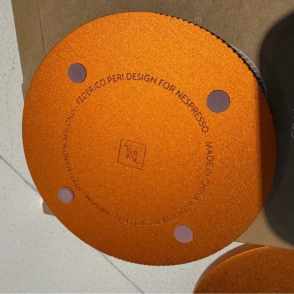 Nespresso Barista Collection Aluminum Orange Coasters - Picture 8 of 15